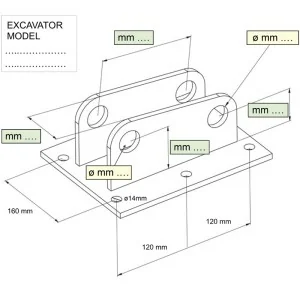 Acessório para mini-escavadora (ARM) DELEKS