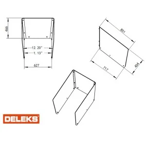 Grid side panel for MD-400 DELEKS