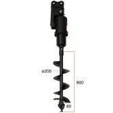 Auger for mini excavator M100 DELEKS