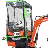 Copertura pioggia/vento per miniescavatori M90-M100-M100se