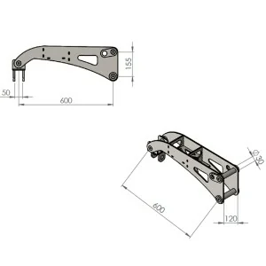 Extensão para braço de miniescavadora - 100% Hardox DELEKS