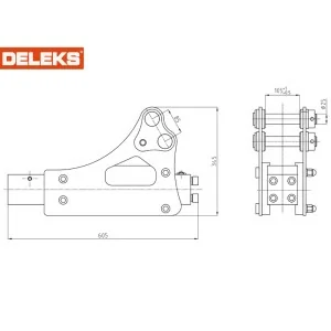 Brise-roche hydraulique BRH pour mini-pelles DELEKS