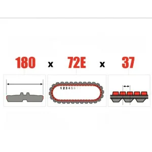 Oruga de goma para miniexcavadora M100 DELEKS