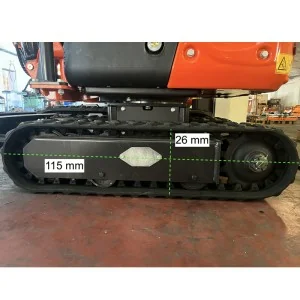 Oruga de goma para miniexcavadora M100 DELEKS