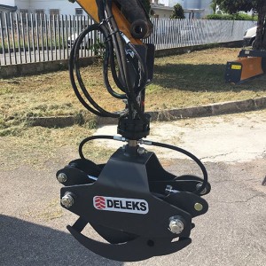 Pinces forestières pour mini-pelles Deleks DK-10 avec GR-10 1150mm