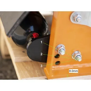 Cabeça de roçadora 60 cm mini-escavadora DELEKS AR-60 0,8-1,8 ton
