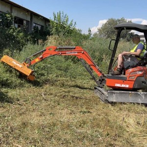 Brushcutter head 100cm DELEKS ARS-100 blades for mini-excavator