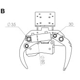Testa forestale, cesoia per miniescavatore CF 10 DELEKS
