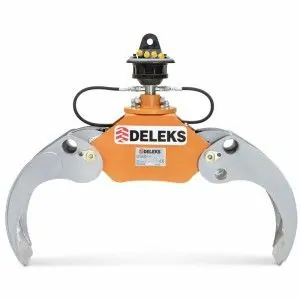 Forestry grapple for mini excavators Deleks DK-11C with GR-30 1230mm