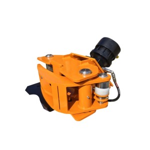 Forestry head, shear, and hydraulic rotator for mini-excavator