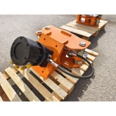 Forstkopf, Schere und hydraulischer Rotator für Minibagger