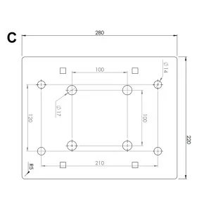 Forestry head, shearer and hydraulic rotator for mini-excavator