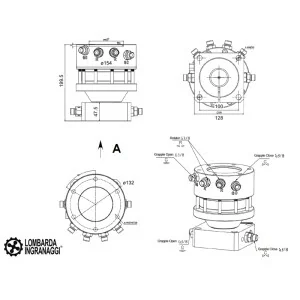 Forestry head, shearer and hydraulic rotator for mini-excavator