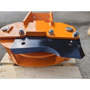 Tête forestière, cisaille et rotateur hydraulique pour mini-pelle