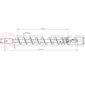 DELEKS 10cm diameter drill bit