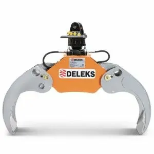 Forestry grapple for mini excavators Deleks DK-11C with GR-30F 1230mm