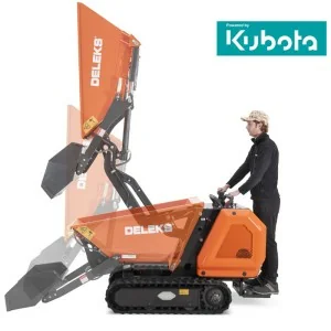 Mini dumper con caja elevable y pala Deleks M8000 KUBOTA