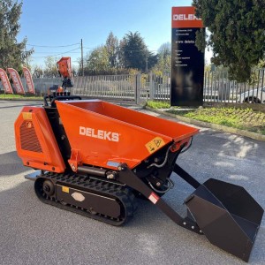 Mini dumper with liftable box and shovel Deleks M8000 KUBOTA