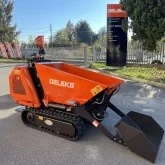 Mini dumper with liftable box and shovel Deleks M8000 KUBOTA