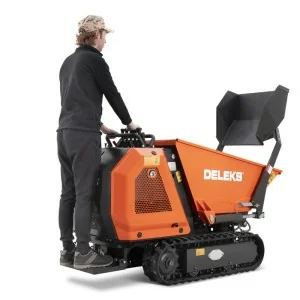 Mini dumper con caja elevable y pala Deleks M8000 KUBOTA