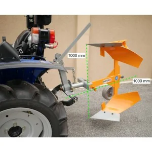 Charrue réversible DRP-25 pour petit tracteur DELEKS