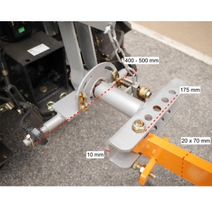 Aratro reversibile DRP-25 per trattore piccoli DELEKS