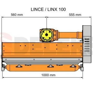 Broyeur arrière de tracteur LINCE 100 DELEKS 100 cm