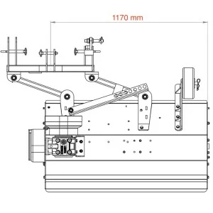 Broyeur latéral à marteaux pour tracteur LINCE 120 X DELEKS