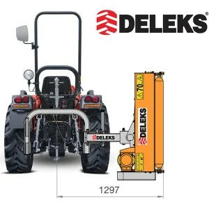 Side shredder for DELEKS VOLPE 100 160 kg tractor