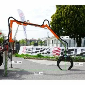 Hydraulic forestry crane for tractor Deleks CRAB-3000 30HP