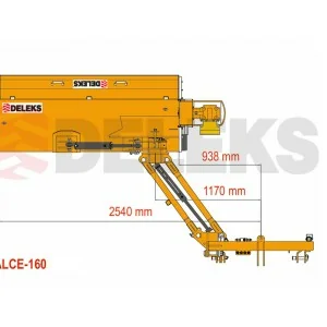 DELEKS ALCE 160 600 kg broyeur latéral pour tracteurs