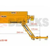 Triturador lateral para trator DELEKS ALCE 160 600 kg