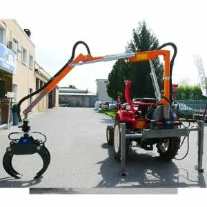 Hydraulic forestry crane for tractor Deleks CRAB-3000 30HP