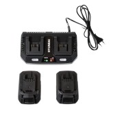 Pack de jardinage Hyundai HYLM38-40V-PACK deux batteries 20 V