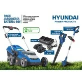 Hyundai Gardening Pack HYLM38-40V-PACK two 20 V batteries