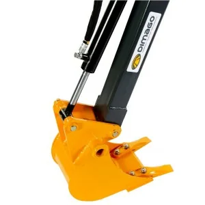 Mini backhoe loader for mini tractor Dimago PTO bucket