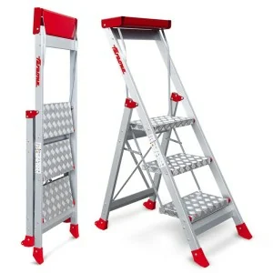 High safety stool in aluminum Faraone SGP 2-5 steps