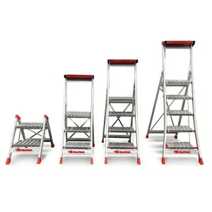 High safety stool in aluminum Faraone SGP 2-5 steps