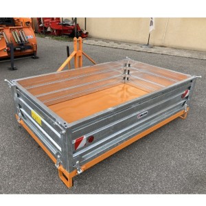 Benna per trattore Deleks T-1800 con dispositivo di ribaltamento
