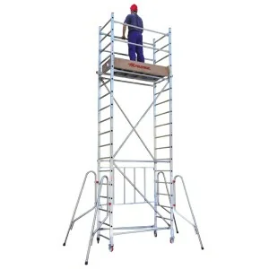 Wheeled scaffold tower with platform Faraone RAPIDO-160