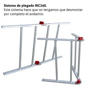 Andamio con ruedas y plataforma Faraone RAPIDO-160