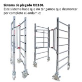 Andamio de aluminio con ruedas Faraone RAPIDO-180