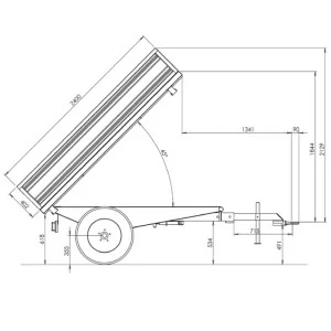 Agricultural trailer PTO Deleks RM14-T3S