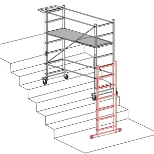 Aluminum ladder kit for scaffolding Faraone R140-S