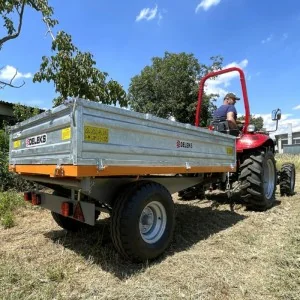 Agricultural trailer PTO Deleks RM14-T3 with manual brake