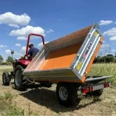 Agricultural trailer PTO Deleks RM14-T3 with manual brake