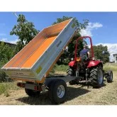 Agricultural trailer PTO Deleks RM14-T3 with manual brake