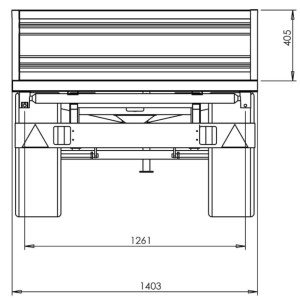 Agricultural trailer PTO Deleks RM14-T3 with manual brake