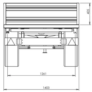 Agricultural trailer PTO Deleks RM14-T3 with manual brake