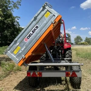 Deleks Remorque agricole à prise de force RM14-T3 avec freins manuels